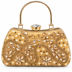 YUREMI Velvet Frame Clutch Bag 01